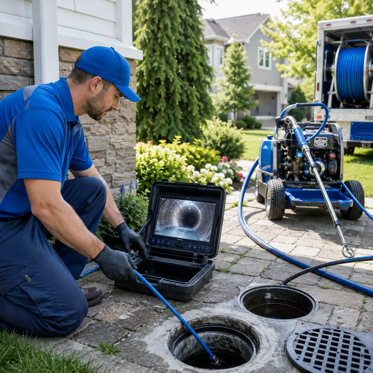 Outdoor drain cleaning professionals serving Spring Branch, TX